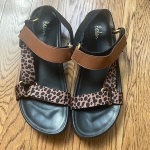 Boden cheetah print sandals